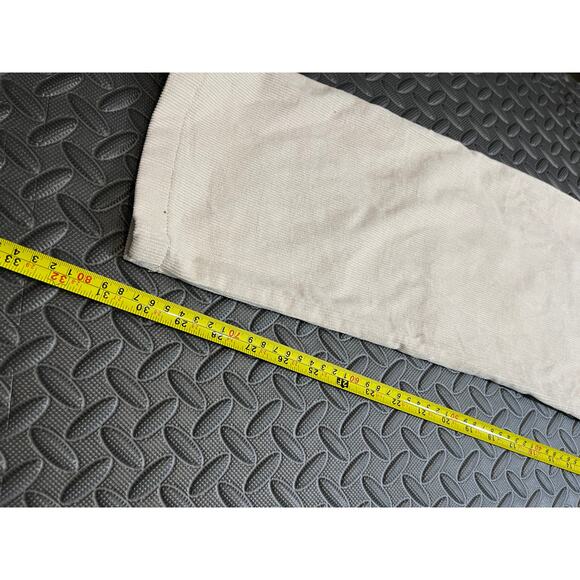 Folk Men’s Freddy Cord Trousers Winter White Pants Size 36 Waist Casual Cream - Picture 9 of 10